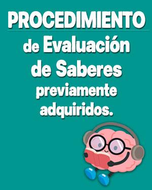 AVISO SABERES PROCEDIMIENTO